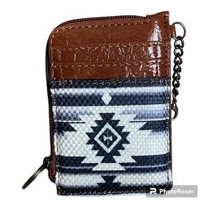 Mini Tribal Geometric Print Mini Zero
Wallet Bohemian Style Credit Card Holder